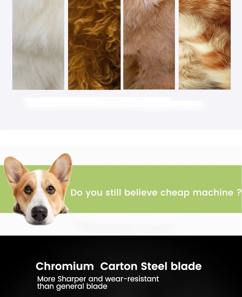 All-Metal Pet Hair Clipper — Rechargeable Low-Noise Dog & Cat Grooming Tool All-Metal Pet Hair Clipper — Rechargeable Low-Noise Dog & Cat Grooming Tool
