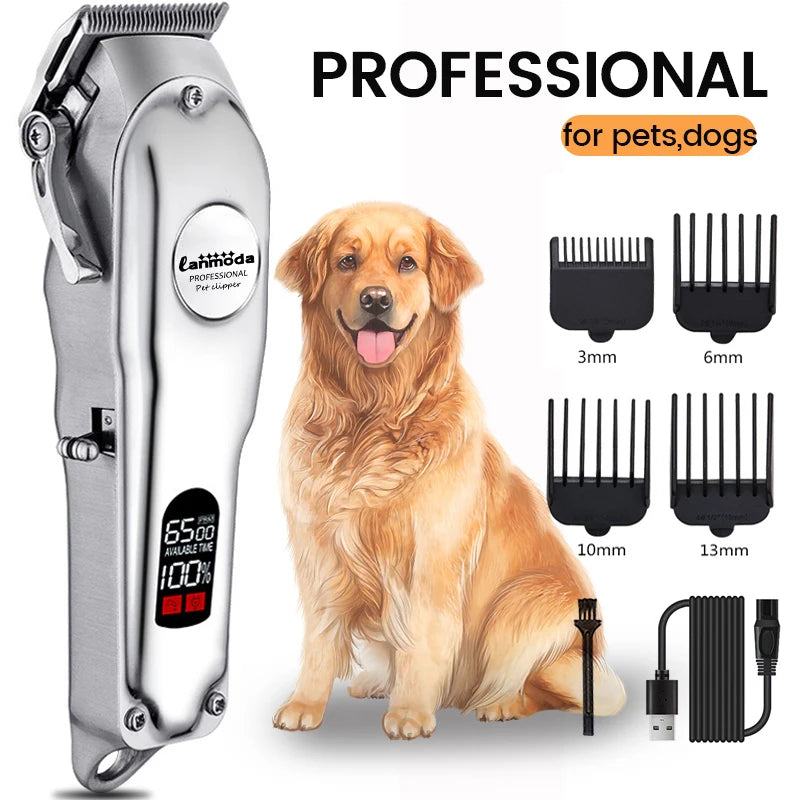 All-Metal Pet Hair Clipper — Rechargeable Low-Noise Dog & Cat Grooming Tool All-Metal Pet Hair Clipper — Rechargeable Low-Noise Dog & Cat Grooming Tool