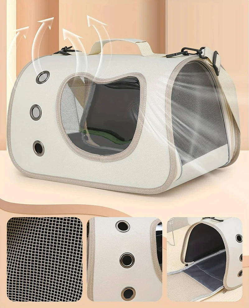Portable Foldable Pet Carrier Bag for Small Dogs & Cats, Breathable Shoulder Travel Bag Portable Foldable Pet Carrier Bag for Small Dogs & Cats, Breathable Shoulder Travel Bag