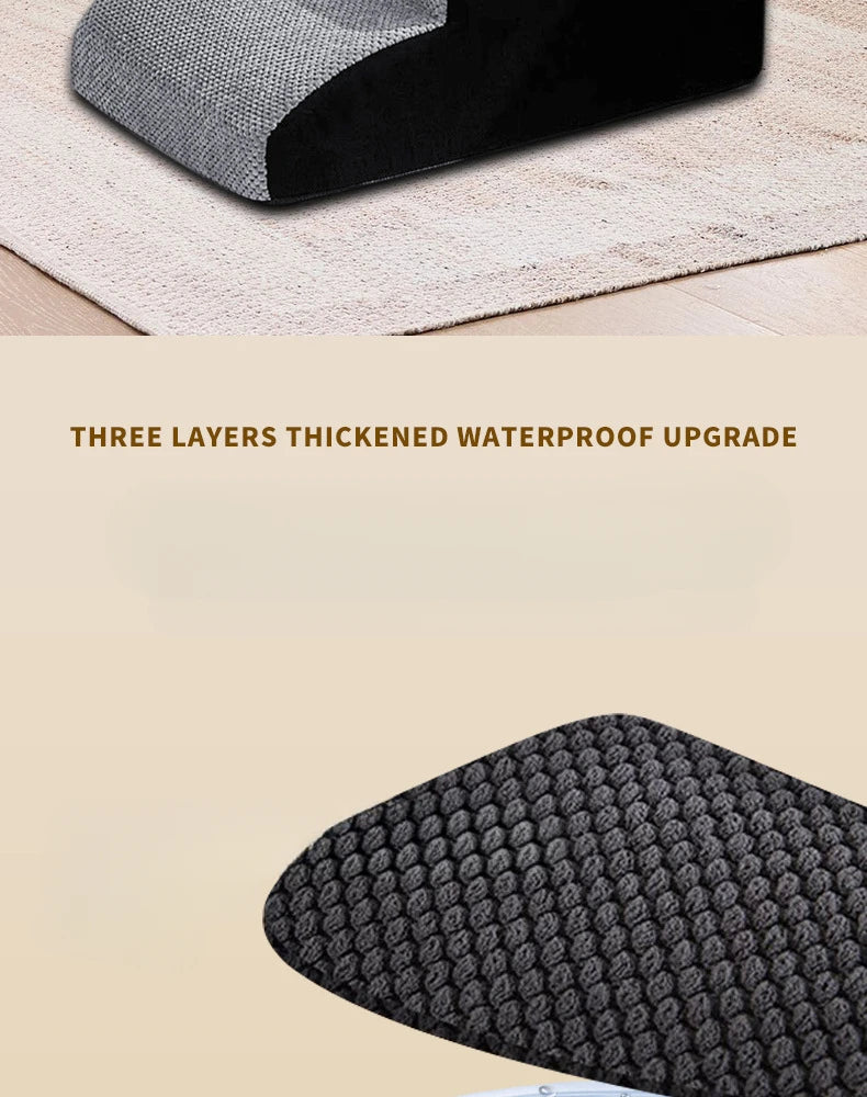 Non-Slip Ramp for Dogs & Cats - 2/3 Step Washable Memory Foam Pet Stairs Non-Slip Ramp for Dogs & Cats - 2/3 Step Washable Memory Foam Pet Stairs