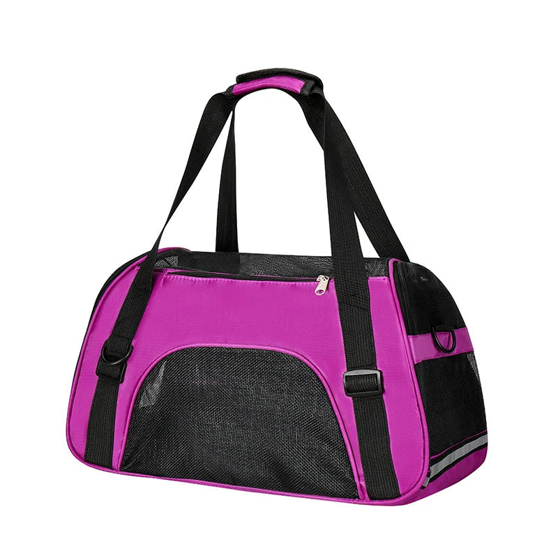 Portable Foldable Pet Carrier Bag, Travel Handbag for Small Dogs, Cats & Puppies Portable Foldable Pet Carrier Bag, Travel Handbag for Small Dogs, Cats & Puppies