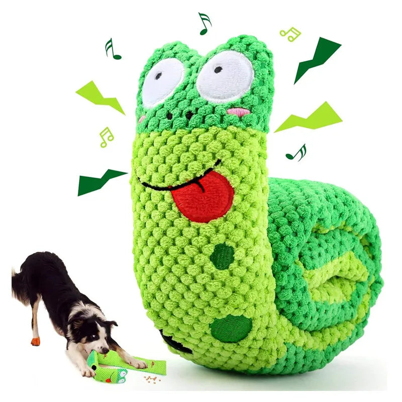 Interactive Dog Puzzle Feeder Toy, Indestructible Plush Squeaky Snail for Puppies and Dogs Interactive Dog Puzzle Feeder Toy, Indestructible Plush Squeaky Snail for Puppies and Dogs