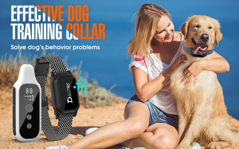 800m Waterproof Rechargeable Dog Training Collar with LCD Remote, Shock, Vibration & Sound Modes 800m Waterproof Rechargeable Dog Training Collar with LCD Remote, Shock, Vibration & Sound Modes
