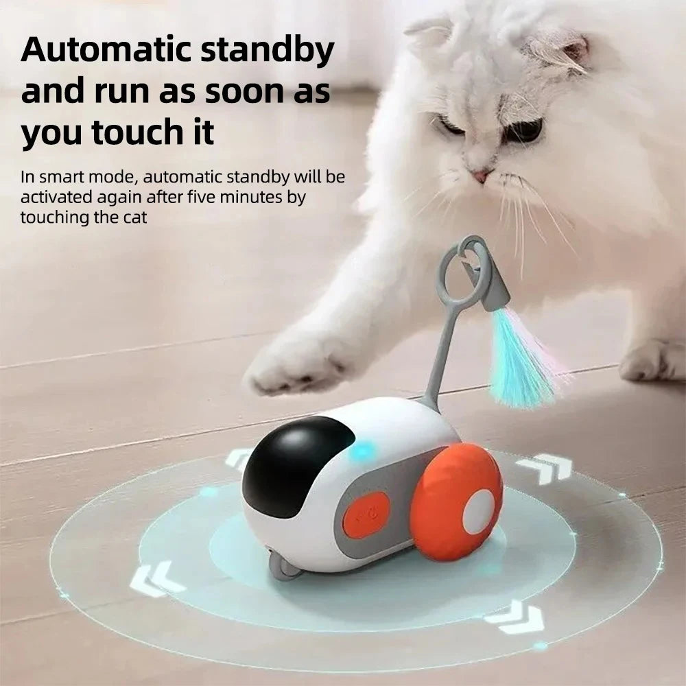 Smart Remote-Controlled Pet Toy Car – 2 Modes Automatic Interactive Toy for Cats & Dogs Smart Remote-Controlled Pet Toy Car – 2 Modes Automatic Interactive Toy for Cats & Dogs