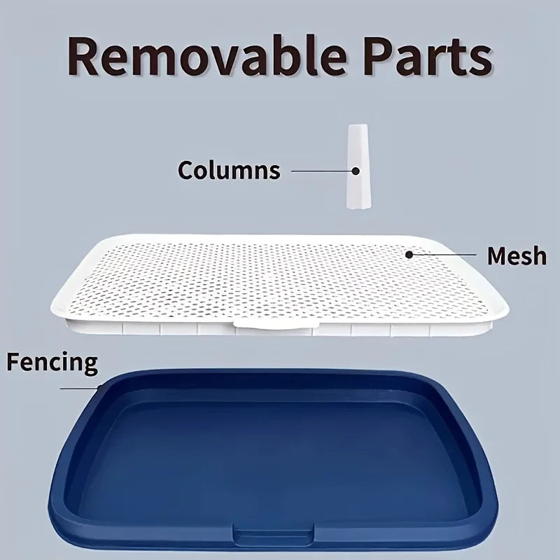 Dog Potty Training Toilet with Removable Net, Reusable Plastic Pee Pad Holder for Pets Dog Potty Training Toilet with Removable Net, Reusable Plastic Pee Pad Holder for Pets