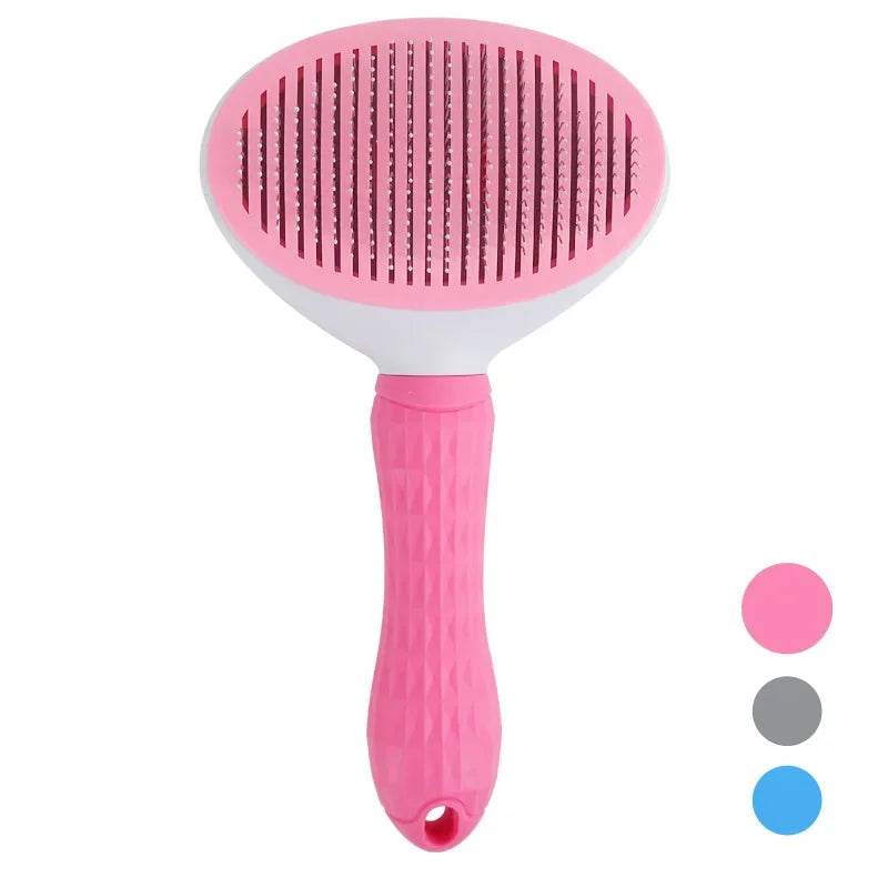 Pet Grooming Brush for Dogs & Cats, Stainless Steel Comb for Long Hair and Shedding Care Pet Grooming Brush for Dogs & Cats, Stainless Steel Comb for Long Hair and Shedding Care