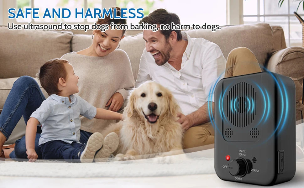 Rechargeable Ultrasonic Anti-Barking Device with 3 Modes for Indoor & Outdoor Use Rechargeable Ultrasonic Anti-Barking Device with 3 Modes for Indoor & Outdoor Use