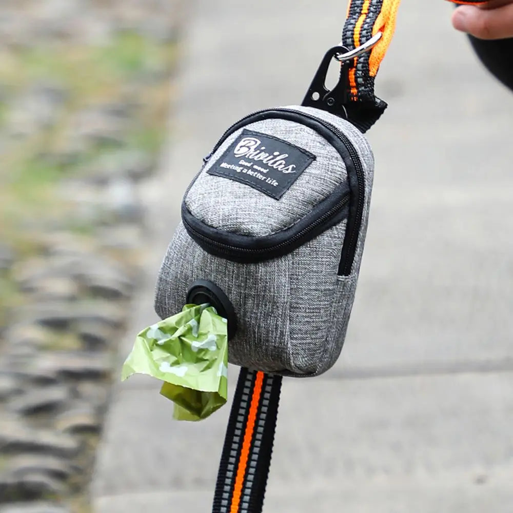 Portable Dog Training Treat Pouch, Outdoor Pet Snack Reward Bag with Poop Bag Holder Portable Dog Training Treat Pouch, Outdoor Pet Snack Reward Bag with Poop Bag Holder