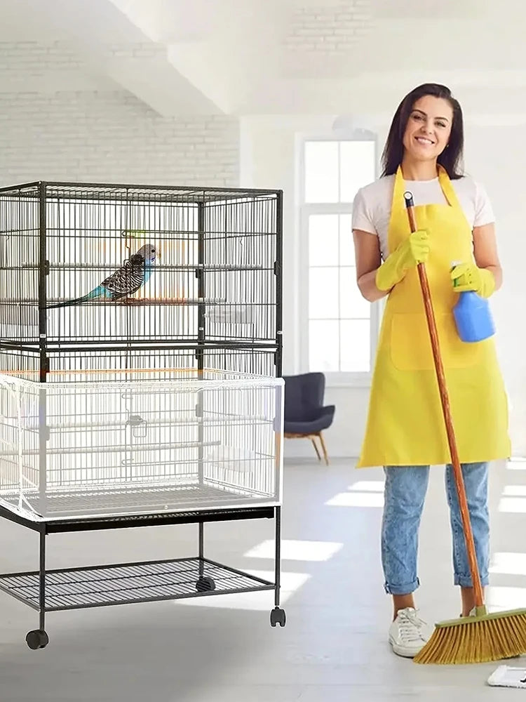 Splash-Proof Mosquito Net Bird Cage Cover — Square & Round Cage Protection Splash-Proof Mosquito Net Bird Cage Cover — Square & Round Cage Protection