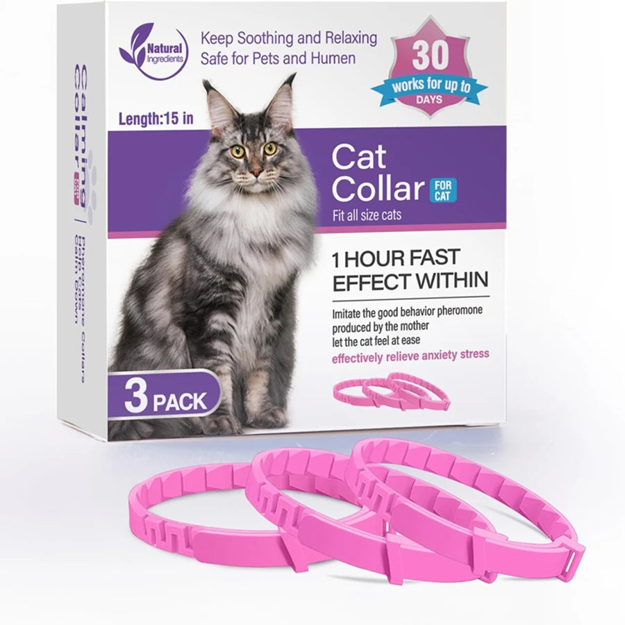 3/4 Pack Adjustable Calming Pheromone Collars for Dogs & Cats – Anxiety & Stress Relief 3/4 Pack Adjustable Calming Pheromone Collars for Dogs & Cats – Anxiety & Stress Relief