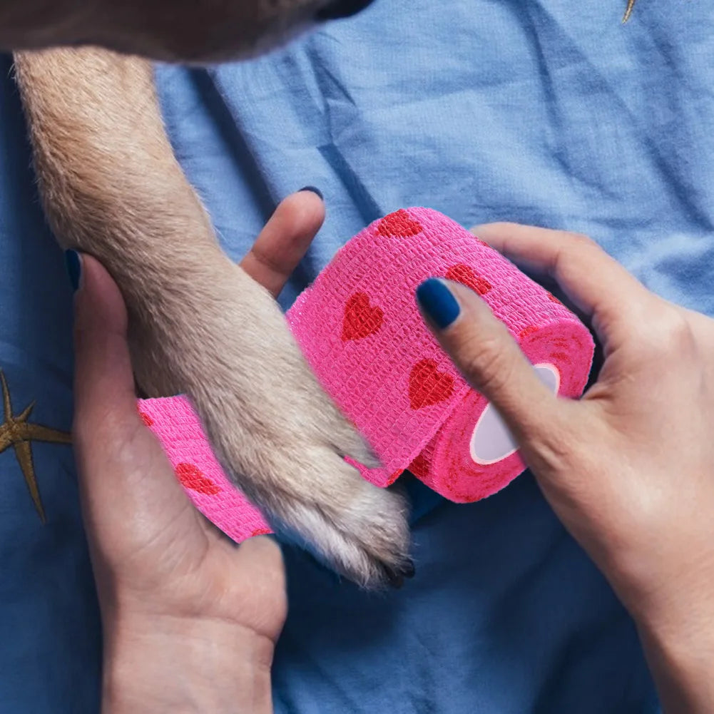 Pet Self-Adherent Elastic Bandage — Breathable, Non-Woven Wrap for Dogs & Cats Pet Self-Adherent Elastic Bandage — Breathable, Non-Woven Wrap for Dogs & Cats