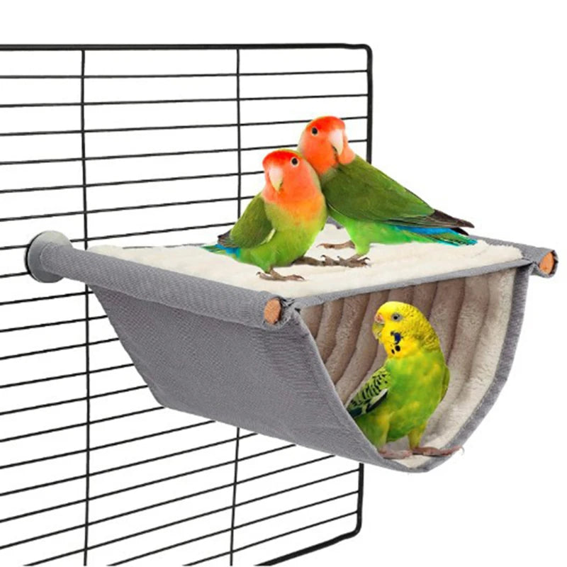 Winter Warm Plush Hanging Bird Nest Hut — Cozy Hideaway for Parrots & Finches Winter Warm Plush Hanging Bird Nest Hut — Cozy Hideaway for Parrots & Finches