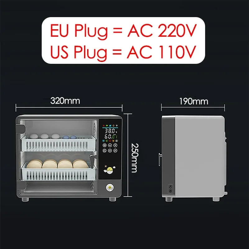 24 Egg Automatic Incubator with Digital Temperature Control for Poultry and Birds 24 Egg Automatic Incubator with Digital Temperature Control for Poultry and Birds
