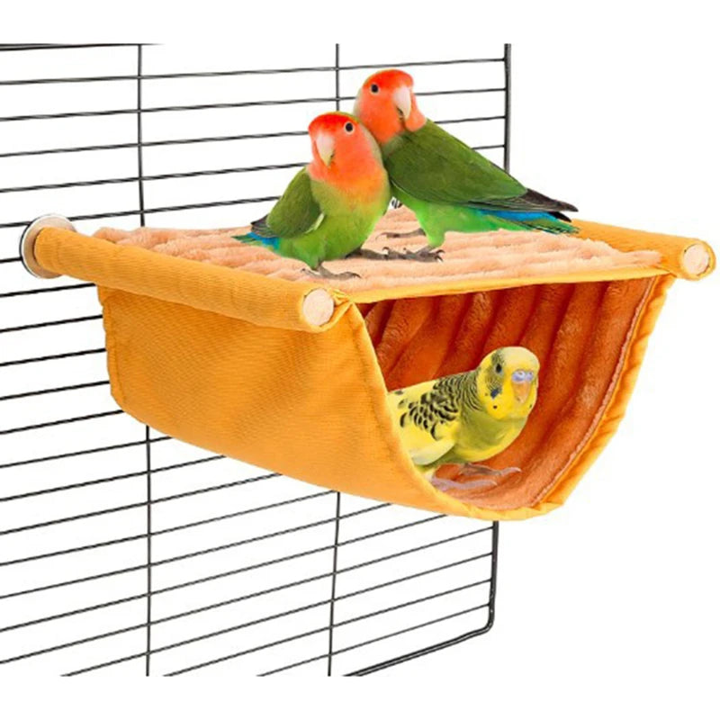 Winter Warm Plush Hanging Bird Nest Hut — Cozy Hideaway for Parrots & Finches Winter Warm Plush Hanging Bird Nest Hut — Cozy Hideaway for Parrots & Finches