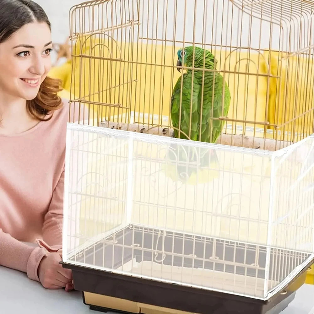 Splash-Proof Mosquito Net Bird Cage Cover — Square & Round Cage Protection Splash-Proof Mosquito Net Bird Cage Cover — Square & Round Cage Protection