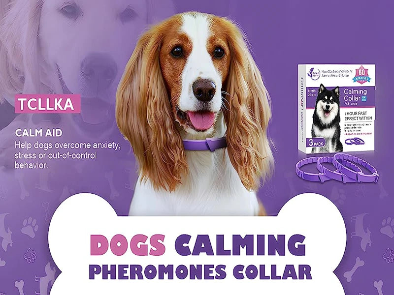 3/4 Pack Adjustable Calming Pheromone Collars for Dogs & Cats – Anxiety & Stress Relief 3/4 Pack Adjustable Calming Pheromone Collars for Dogs & Cats – Anxiety & Stress Relief