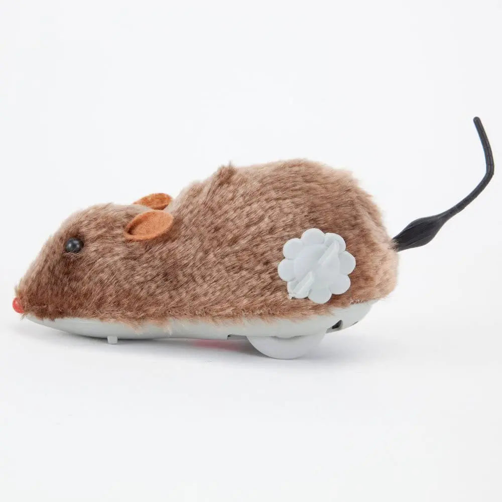 Lifelike Running Rat Toy for Cats, Dogs & Pets — Plush Chase Toy with Tail Lifelike Running Rat Toy for Cats, Dogs & Pets — Plush Chase Toy with Tail