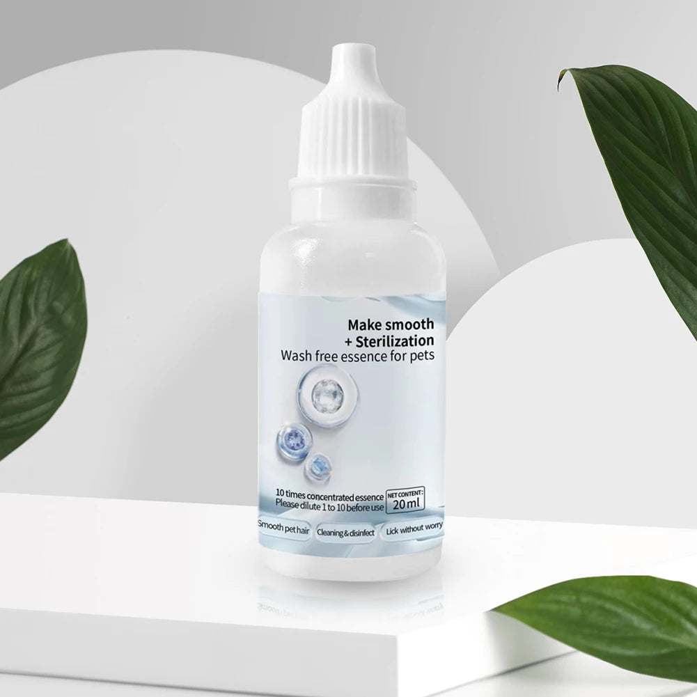 Pet No-Rinse Essence for Cats & Dogs – Deodorizing, Itch Relief & Moisturizing Grooming Spray Pet No-Rinse Essence for Cats & Dogs – Deodorizing, Itch Relief & Moisturizing Grooming Spray