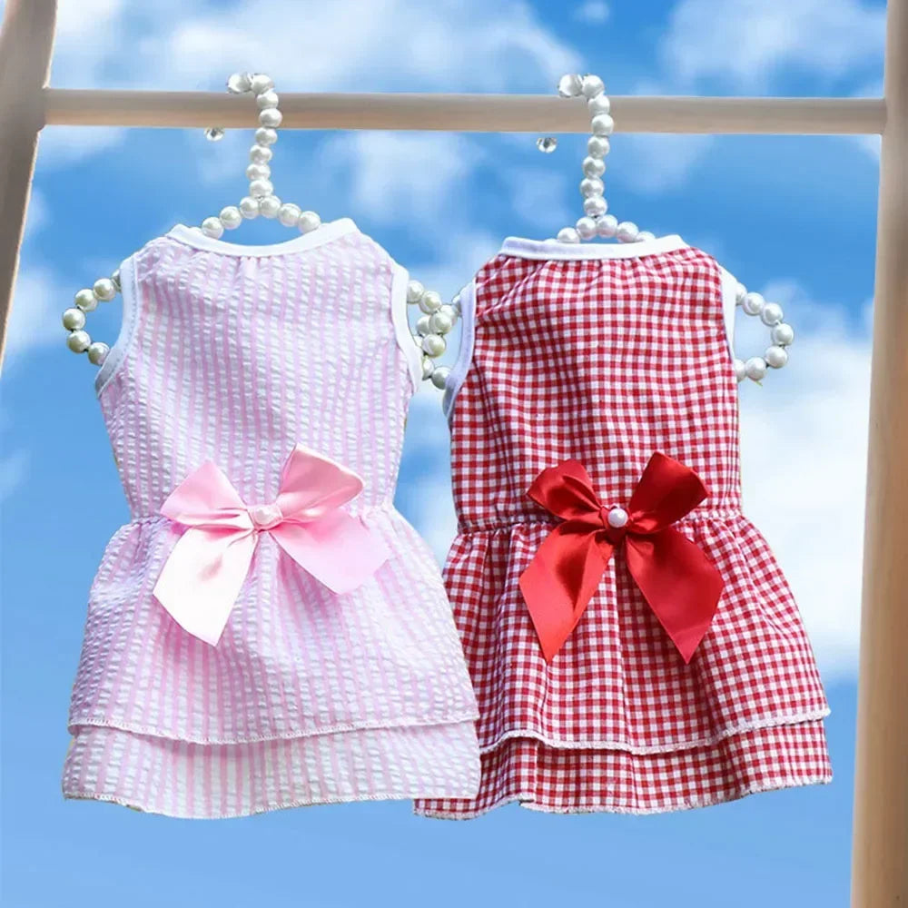 Summer Princess Dog Dress, Tutu Skirt Outfit for Small Dogs, Puppies & Cats Summer Princess Dog Dress, Tutu Skirt Outfit for Small Dogs, Puppies & Cats