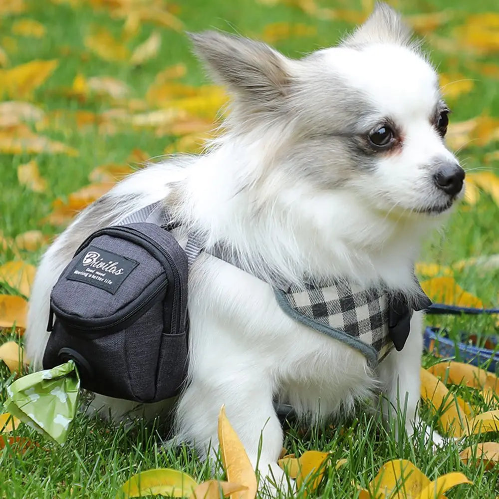 Portable Dog Training Treat Pouch, Outdoor Pet Snack Reward Bag with Poop Bag Holder Portable Dog Training Treat Pouch, Outdoor Pet Snack Reward Bag with Poop Bag Holder