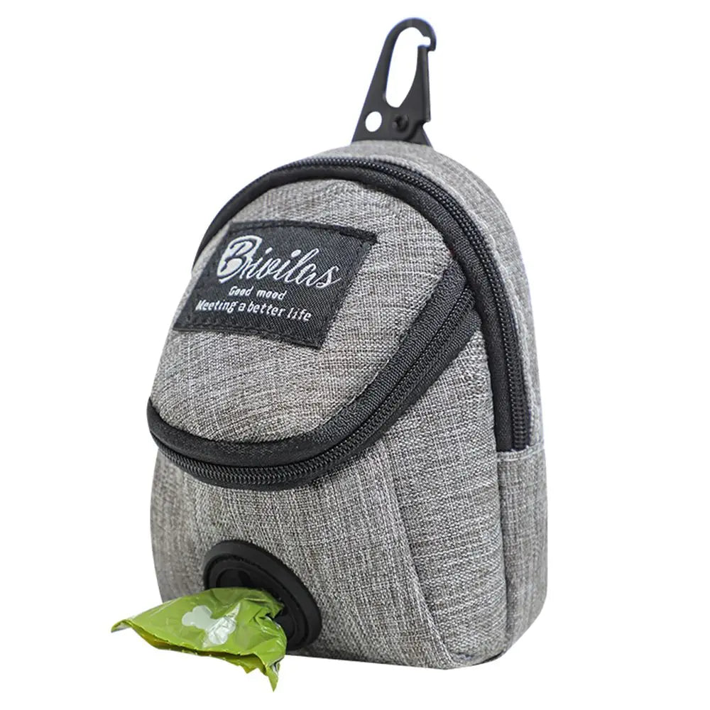 Portable Dog Training Treat Pouch, Outdoor Pet Snack Reward Bag with Poop Bag Holder Portable Dog Training Treat Pouch, Outdoor Pet Snack Reward Bag with Poop Bag Holder