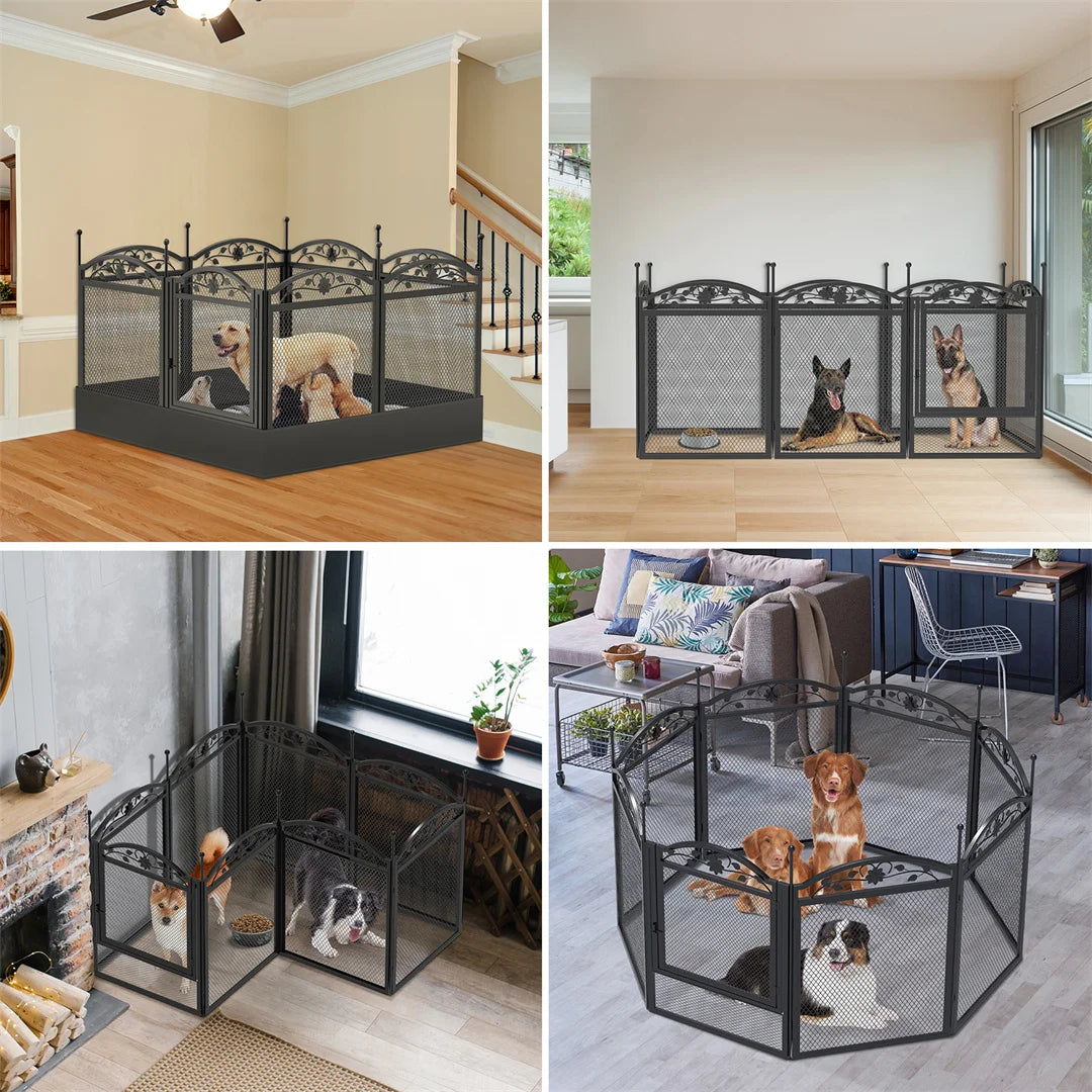 8-Panel Heavy Duty Dog Playpen – Indoor/Outdoor Metal Puppy Fence with Waterproof Whelping Pad 8-Panel Heavy Duty Dog Playpen – Indoor/Outdoor Metal Puppy Fence with Waterproof Whelping Pad