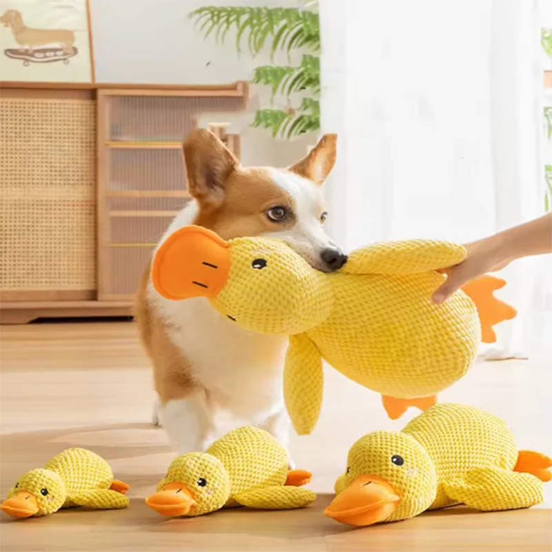 Stomping Duck Plush Dog Toy – Bite-Resistant, Teeth Cleaning Toy for Large Dogs & Puppies Stomping Duck Plush Dog Toy – Bite-Resistant, Teeth Cleaning Toy for Large Dogs & Puppies
