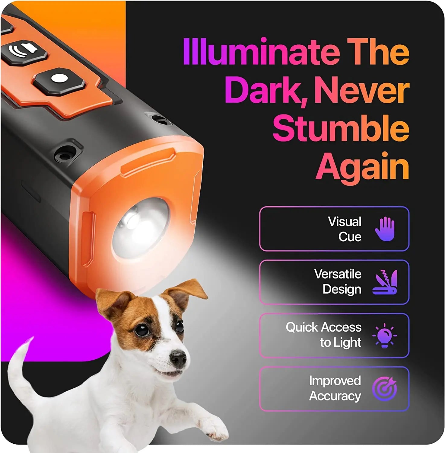Rechargeable Ultrasonic Dog Repeller & Anti-Bark Training Device with LED 2023 Rechargeable Ultrasonic Dog Repeller & Anti-Bark Training Device with LED 2023