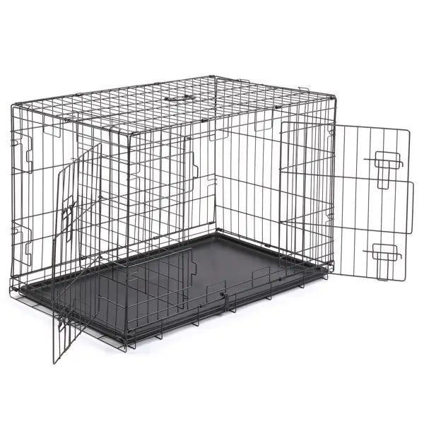 36” Folding Steel Pet Crate – Wire Kennel Playpen for Dogs, Cats & Small Animals 36” Folding Steel Pet Crate – Wire Kennel Playpen for Dogs, Cats & Small Animals