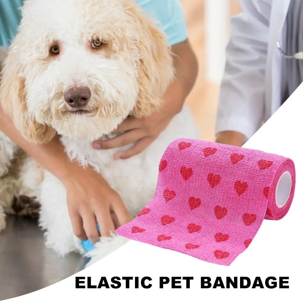 Pet Self-Adherent Elastic Bandage — Breathable, Non-Woven Wrap for Dogs & Cats Pet Self-Adherent Elastic Bandage — Breathable, Non-Woven Wrap for Dogs & Cats