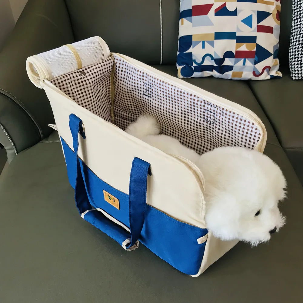Dog Car Booster Seat & Pet Carrier Bag for Small Dogs and Cats, with Pad and Safety Straps Dog Car Booster Seat & Pet Carrier Bag for Small Dogs and Cats, with Pad and Safety Straps