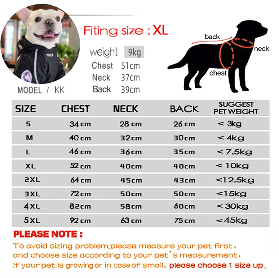 Waterproof Dog Jacket, Reflective Outdoor Pet Raincoat for Small to Large Dogs Waterproof Dog Jacket, Reflective Outdoor Pet Raincoat for Small to Large Dogs