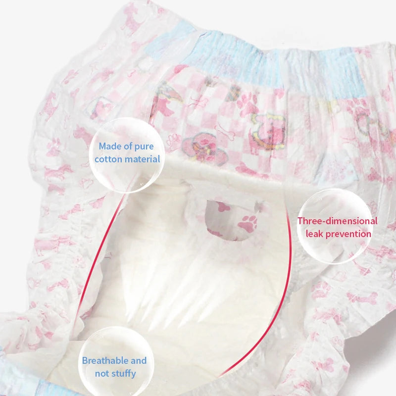 Super Absorbent Disposable Pet Diapers – Leakproof Dog & Cat Nappies for Male & Female Pets Super Absorbent Disposable Pet Diapers – Leakproof Dog & Cat Nappies for Male & Female Pets