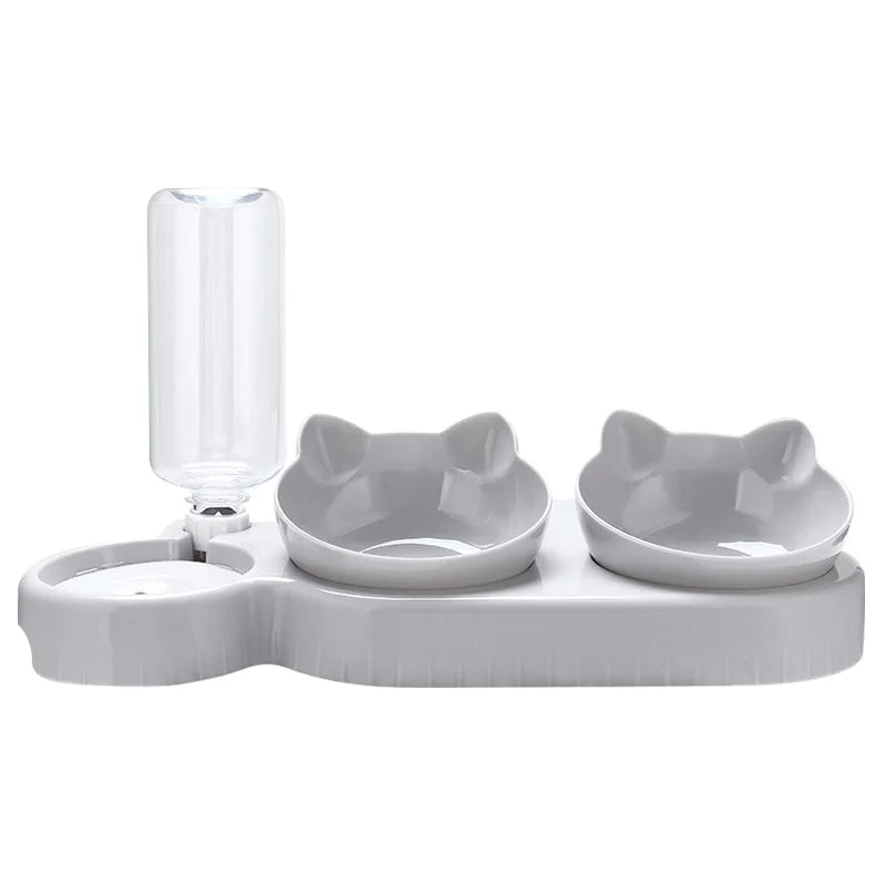 3-in-1 Automatic Cat & Small Dog Feeder – Double Bowl Water & Food Dispenser 3-in-1 Automatic Cat & Small Dog Feeder – Double Bowl Water & Food Dispenser