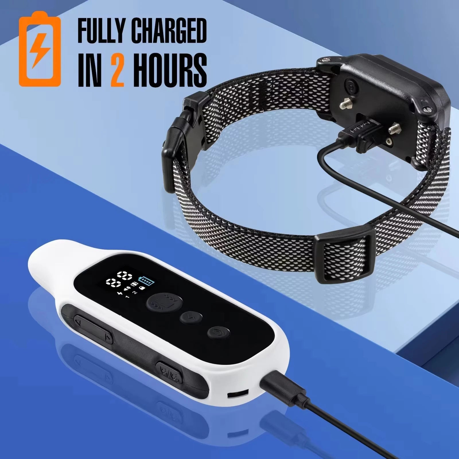800m Waterproof Rechargeable Dog Training Collar with LCD Remote, Shock, Vibration & Sound Modes 800m Waterproof Rechargeable Dog Training Collar with LCD Remote, Shock, Vibration & Sound Modes