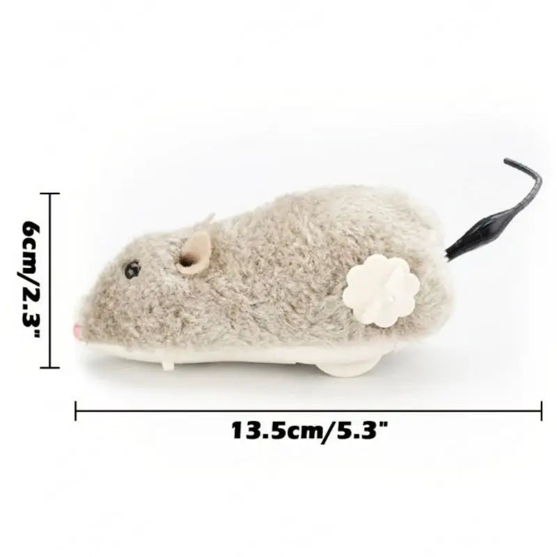 Lifelike Running Rat Toy for Cats, Dogs & Pets — Plush Chase Toy with Tail Lifelike Running Rat Toy for Cats, Dogs & Pets — Plush Chase Toy with Tail