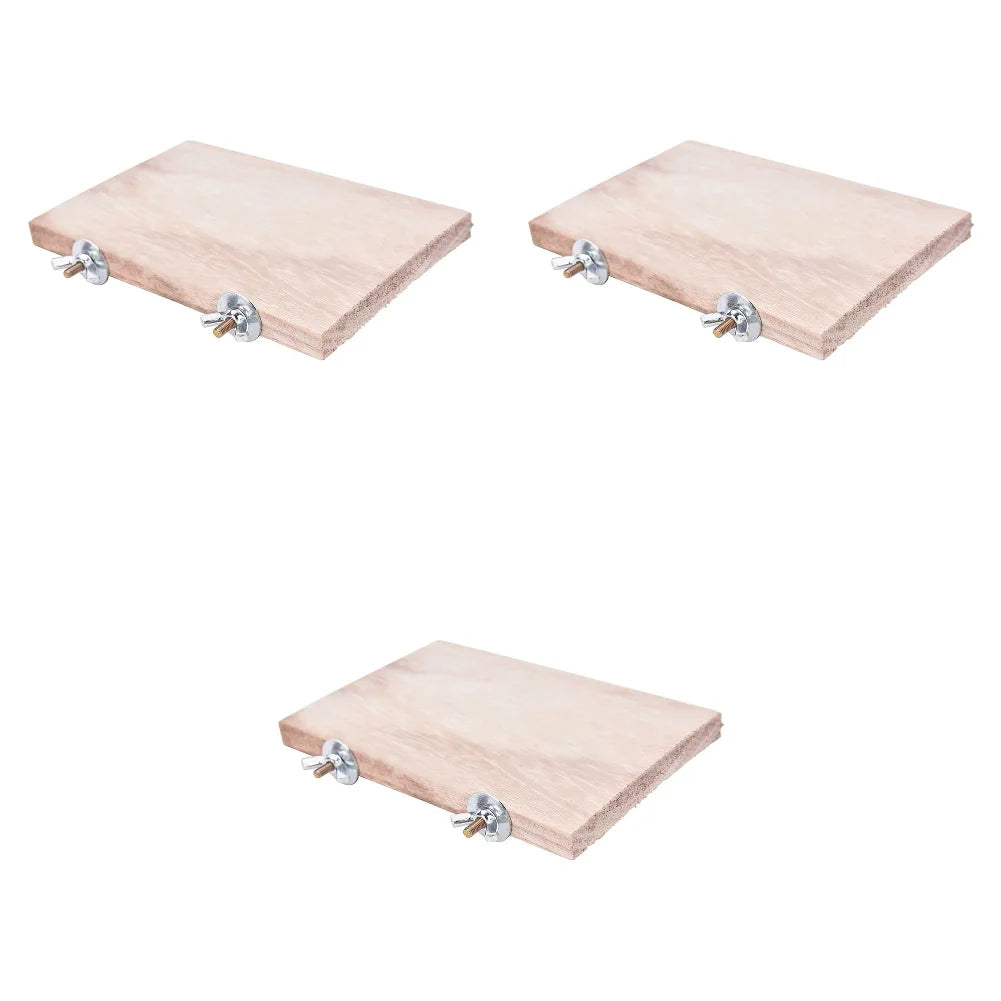 Wooden Jumping Platform & Perch Toy — Cage Accessory for Birds, Hamsters & Gerbils Wooden Jumping Platform & Perch Toy — Cage Accessory for Birds, Hamsters & Gerbils