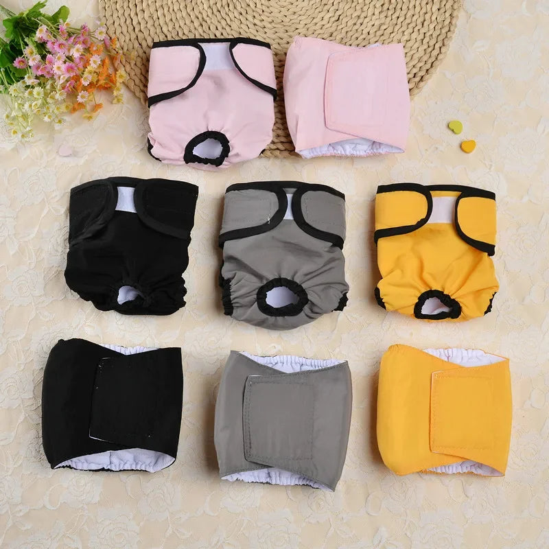 Reusable Washable Pet Diapers for Dogs and Cats – Sanitary Physiological Pants for Female Dogs and Male Cats Reusable Washable Pet Diapers for Dogs and Cats – Sanitary Physiological Pants for Female Dogs and Male Cats