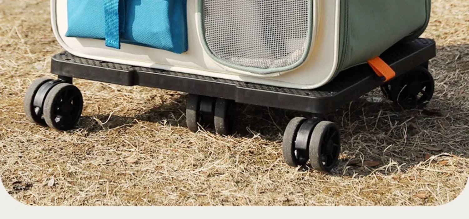 Extra Large Foldable Pet Trolley Case, Detachable Travel Carrier for Dogs & Cats Extra Large Foldable Pet Trolley Case, Detachable Travel Carrier for Dogs & Cats