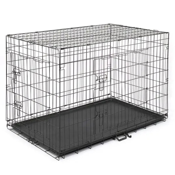 48” Folding Steel Pet Crate – Heavy Duty Wire Kennel Playpen for Dogs & Cats 48” Folding Steel Pet Crate – Heavy Duty Wire Kennel Playpen for Dogs & Cats