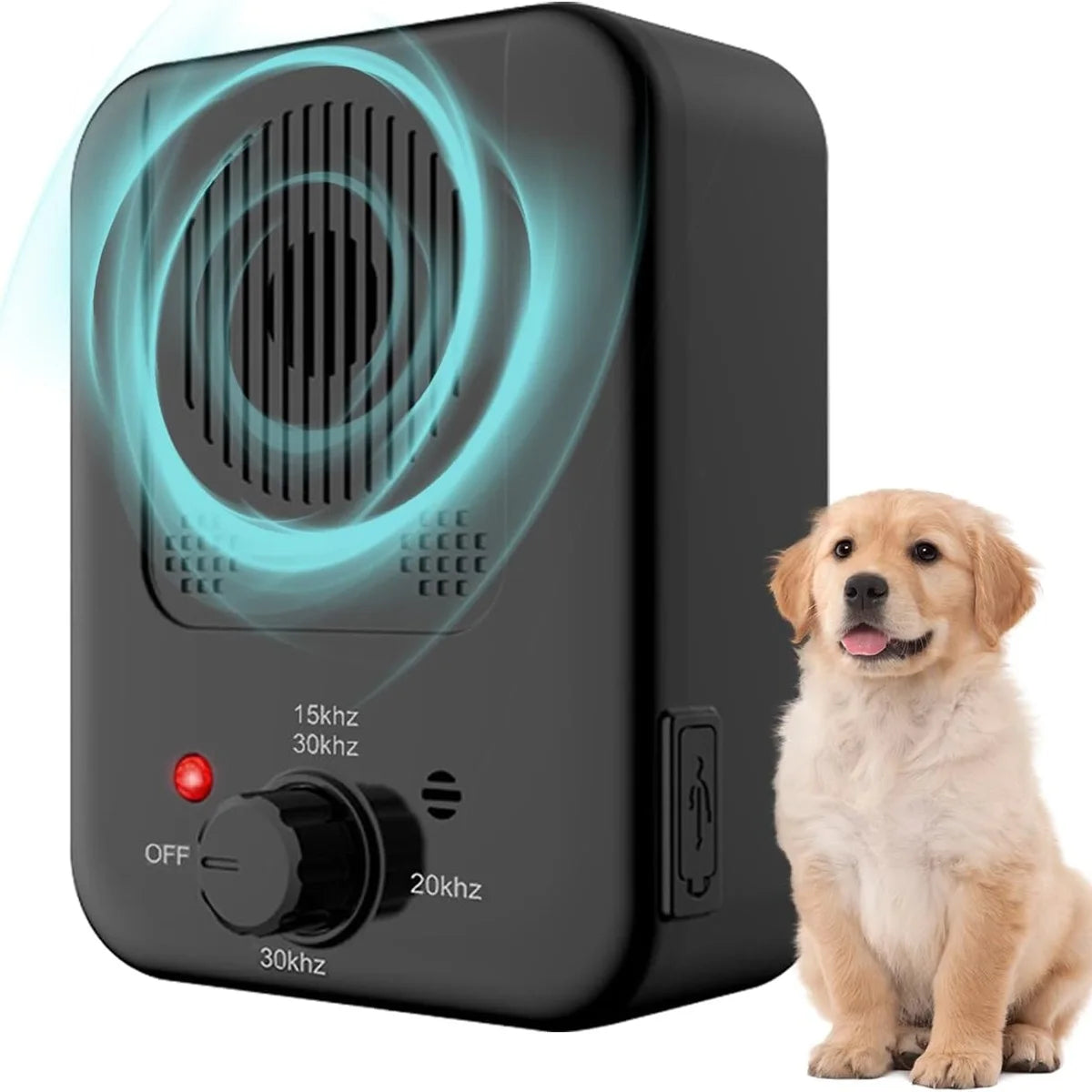 Rechargeable Ultrasonic Anti-Barking Device with 3 Modes for Indoor & Outdoor Use Rechargeable Ultrasonic Anti-Barking Device with 3 Modes for Indoor & Outdoor Use