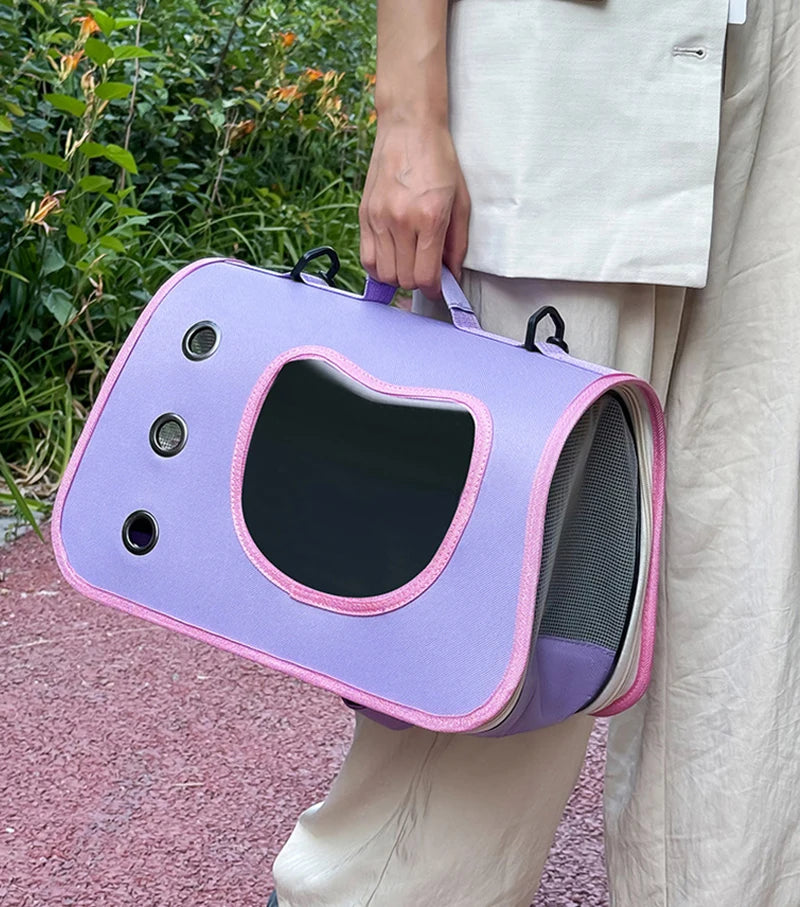 Portable Foldable Pet Carrier Bag for Small Dogs & Cats, Breathable Shoulder Travel Bag Portable Foldable Pet Carrier Bag for Small Dogs & Cats, Breathable Shoulder Travel Bag