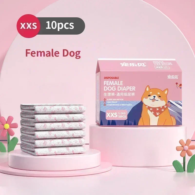 Super Absorbent Disposable Pet Diapers – Leakproof Dog & Cat Nappies for Male & Female Pets Super Absorbent Disposable Pet Diapers – Leakproof Dog & Cat Nappies for Male & Female Pets