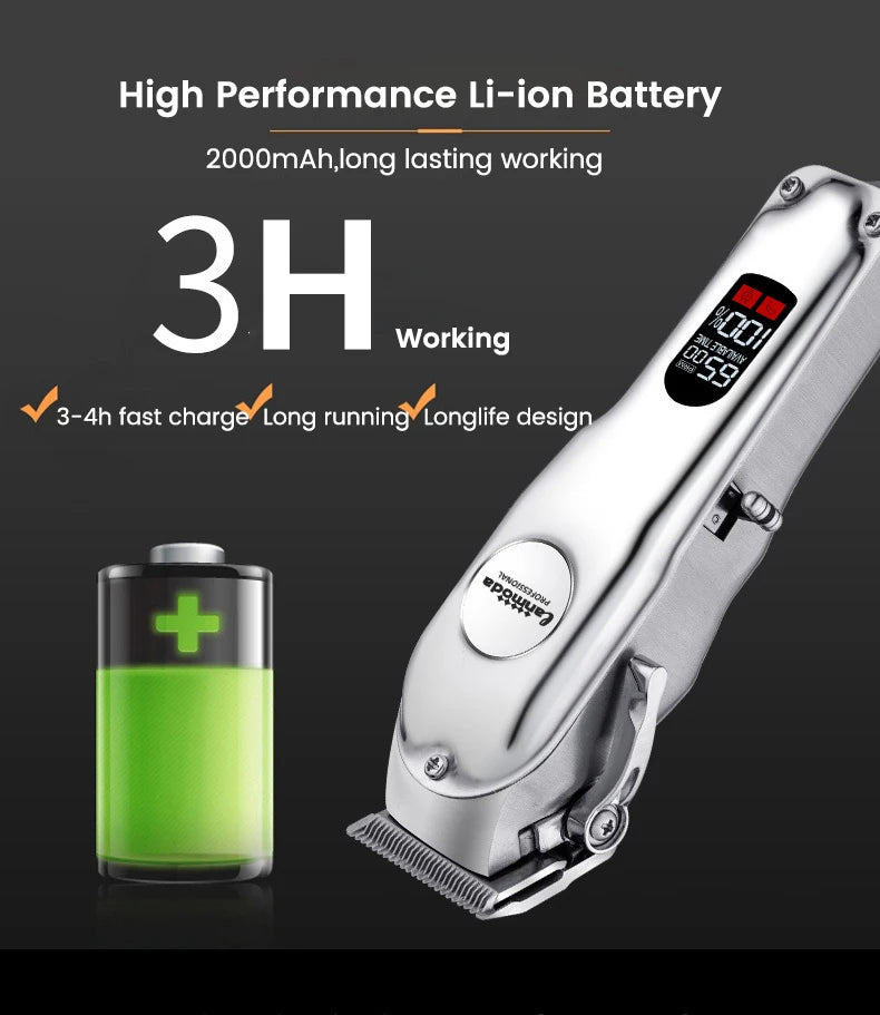 All-Metal Pet Hair Clipper — Rechargeable Low-Noise Dog & Cat Grooming Tool All-Metal Pet Hair Clipper — Rechargeable Low-Noise Dog & Cat Grooming Tool