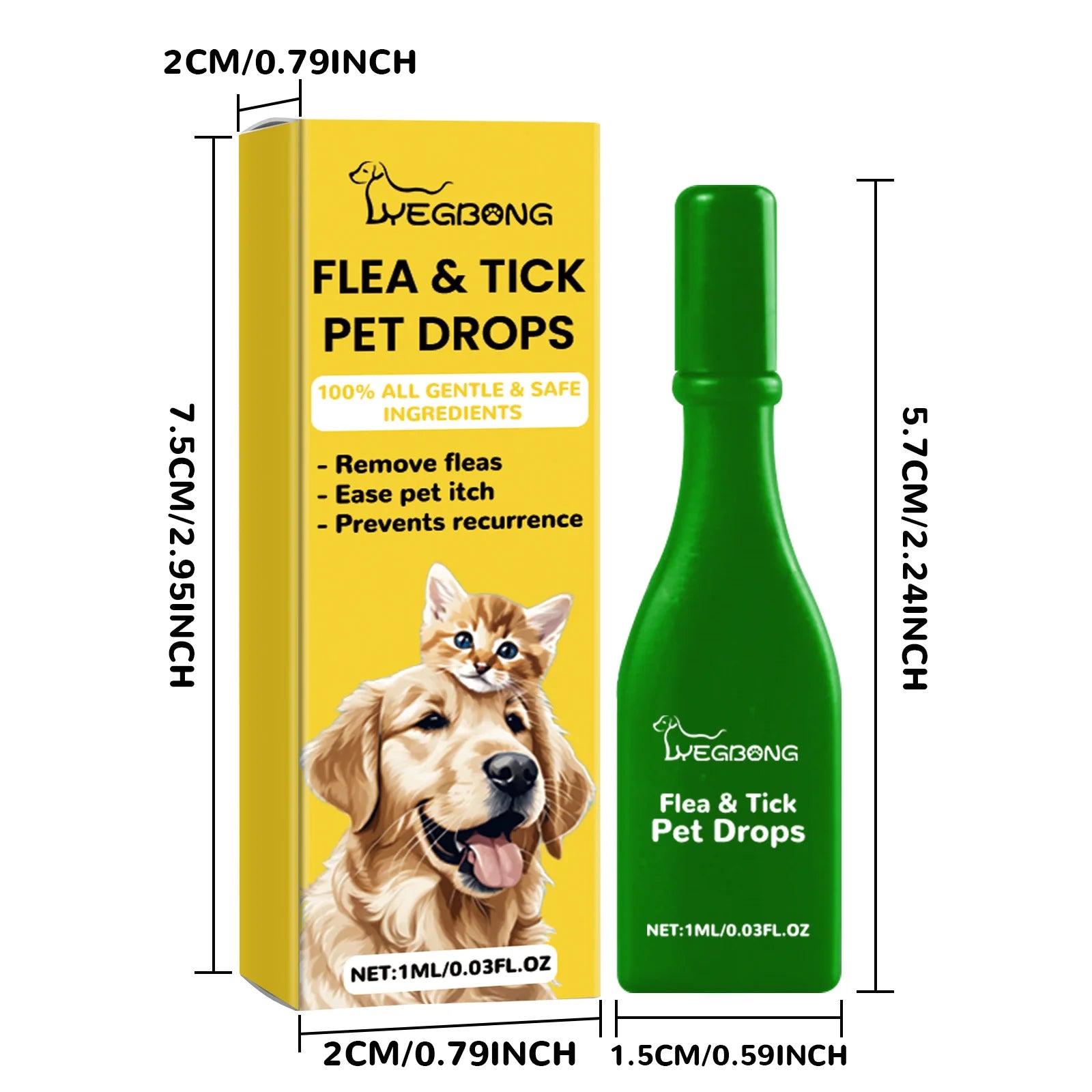 Cat Anti-Flea & Tick Treatment Drops – Itch Relief & External Parasite Repellent Cat Anti-Flea & Tick Treatment Drops – Itch Relief & External Parasite Repellent