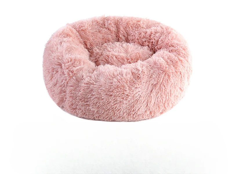 Plush Round Pet Nest Bed for Cats and Small Dogs Plush Round Pet Nest Bed for Cats and Small Dogs