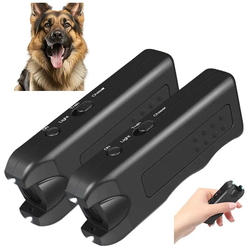 3-in-1 Portable Ultrasonic Dog Repeller & Anti-Barking Training Device with LED 3-in-1 Portable Ultrasonic Dog Repeller & Anti-Barking Training Device with LED