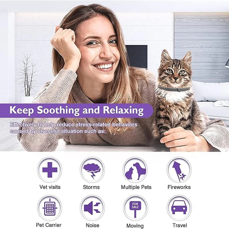 3/4 Pack Adjustable Calming Pheromone Collars for Dogs & Cats – Anxiety & Stress Relief 3/4 Pack Adjustable Calming Pheromone Collars for Dogs & Cats – Anxiety & Stress Relief