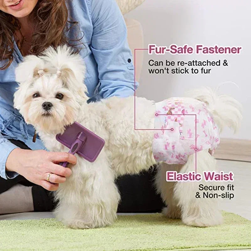 Super Absorbent Disposable Pet Diapers – Leakproof Dog & Cat Nappies for Male & Female Pets Super Absorbent Disposable Pet Diapers – Leakproof Dog & Cat Nappies for Male & Female Pets