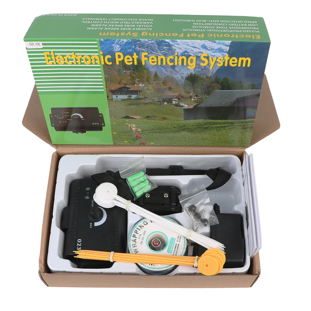 Electronic Pet Fence System with Waterproof Training Collar – Wireless Containment for Dogs Electronic Pet Fence System with Waterproof Training Collar – Wireless Containment for Dogs